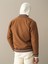 Erkek Camel Regular Fit Bomber Mont 5