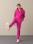 Kadın Fuşya Pamuklu Oversize Sweatshirt 1