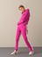 Kadın Fuşya Pamuklu Oversize Sweatshirt 3