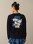 Kadın Lacivert Oversize Baskılı Sweatshirt 4