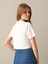 Kadın Beyaz Regular Fit Modal Basic Crop 4