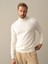 Erkek Ekru Regular Fit Basic Kazak 1