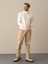 Erkek Ekru Regular Fit Basic Kazak 2