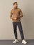 Erkek Camel Regular Fit Basic Kazak 1
