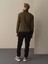 Erkek Haki Regular Fit Basic Kazak 5