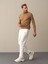 Erkek Camel Regular Fit Basic Kazak 1