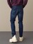 Erkek Mavi Pamuklu Slim Fit Denim Pantolon 4