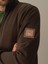 Erkek Kahverengi Pamuklu Dik Yaka Sweatshirt 4