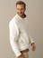 Erkek Ekru Oversize Baskılı Sweatshirt 3