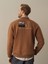Erkek Camel Oversize Baskılı Sweatshirt 5