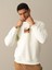 Erkek Ekru Oversize Baskılı Sweatshirt 1