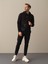 Erkek Siyah Regular Fit Sweatshirt 1