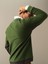 Erkek Yeşil Regular Fit Polar Sweatshirt 3