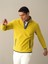 Erkek Sarı Regular Fit Polar Sweatshirt 1