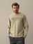 Erkek Yeşil Slim Fit Baskılı Sweatshirt 1