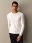 Erkek Beyaz Modal Basic Tişört 1