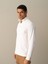 Erkek Beyaz Polo Yaka Fit Basic Tişört 2