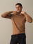 Erkek Camel Slim Fit Modal Basic Tişört 1