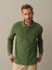 Erkek Yeşil Polo Yaka Fit Basic Tişört 2