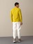 Erkek Sarı %100 Pamuk Regular Fit Tişört 5
