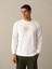 Erkek Beyaz Oversize Baskılı Tişört 2
