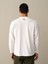 Erkek Beyaz Oversize Baskılı Tişört 4