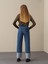Kadın Mavi Oversize Denim Pantolon 5