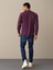 Erkek Mor Oversize Baskılı Tişört 5