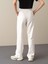 Kadın Beyaz Oversize Sweat Pantolon 5