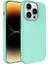 Apple iPhone 14 Pro Kapak Içi Kadife Lansman Lux Silikon Kılıf - Turkuaz 1