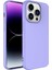 Apple iPhone 14 Pro Max Kapak Içi Kadife Lansman Lux Silikon Kılıf - Lila 1