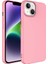 Caseworld Apple iPhone 14 Kapak Içi Kadife Lansman Lux Silikon Kılıf - Pembe 1