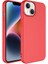 Caseworld Apple iPhone 14 Plus Kapak Içi Kadife Lansman Lux Silikon Kılıf - Kırmızı 1