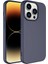 Caseworld Apple iPhone 14 Pro Kapak Içi Kadife Lansman Lux Silikon Kılıf - Lacivert 1