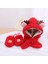 Peluş Noel Eldiven + Şapka + Atkı Seti - Kırmızı (Yurt Dışından) 1
