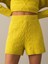Kadın Sarı Regular Fit Triko Şort 1
