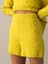 Kadın Sarı Regular Fit Triko Şort 3