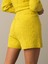 Kadın Sarı Regular Fit Triko Şort 4