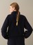 Kadın Lacivert Oversize Polar Sweatshirt 4