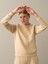Kadın Bej Regular Fit Sweatshirt 2