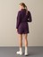 Kadın Mor Regular Fit Triko Şort 3
