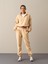 Kadın Bej Oversize Polar Sweatshirt 2