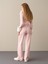 Kadın Pembe Regular Fit Ekose Pantolon 5
