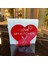 "I LOVE MY KITCHEN" Temalı Metal Peçetelik Kırmızı Kalp Şeklinde 6