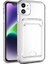 Case World Caseworld Apple iPhone 14 Kapak Kamera Korumalı Kartlıklı Şeffaf Silikon Kılıf 1