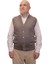 Erkek Gri Baba Yeleği Önden Zarif Düğmeli Klasik Çift Cepli Rahat Kesim Ince Yün Triko 3