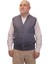 Erkek Mavi Baba Yeleği Önden Zarif Düğmeli Klasik Çift Cepli Rahat Kesim Ince Yün Triko 3