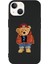 iPhone 14 Plus Uyumlu Teddy Bear Desenli Premium Silikonlu Lansman Telefon Kılıfı 1