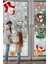 Yılbaşı Sticker Noel Baba Yılbaşı Ağacı Penguen ve Kar Taneleri Temalı 3
