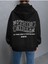 Kadın Ters Düz Nothing Baskılı Oversize Sweatshirt 4